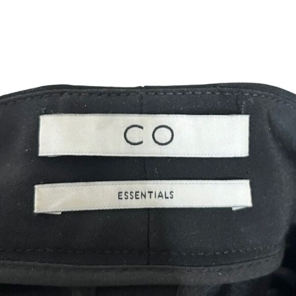 Co Essentials Cigarette Trousers Black Women’s Size XS Cropped Stretch Crepe Pan - Picture 10 of 12